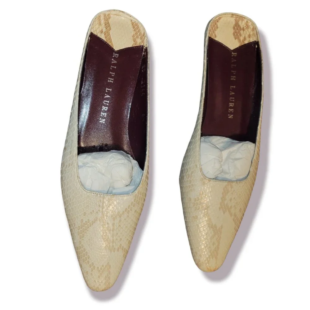 Ralph Lauren Loafer Mules Slip on Slide Sandals New made in Italy - Picture 1 of 8